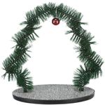 TRIXIE-Christmas-Arc-Masaj---Joaca-scratcher-pisici-cu-sunet-metal-verde-și-gri-44x42cm-1