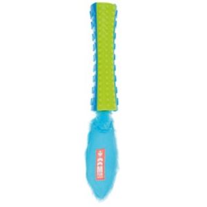 M-PETS Funsty On/Off, jucărie interactivă câini S-L, cu sunet, dentiție, pluș, albastru și verde, 40cm