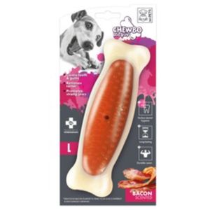 M-PETS Chewbo Bone, jucărie de ros, aromă Bacon, câini, dentiție, cauciuc