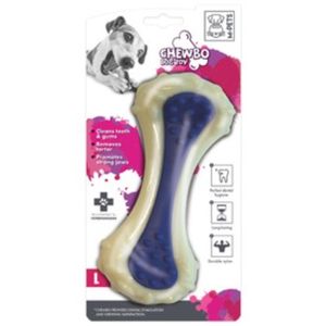 M-PETS Chewbo Choppy, jucărie de ros câini S-M, dentiție, cauciuc, albastru, 24.7cm