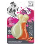 M-PETS-Chewbo-Leg-jucarie-de-ros-aroma-Bacon-caini-XS-S-dentitie-cauciuc-alb-si-portocaliu-6-3cm-1