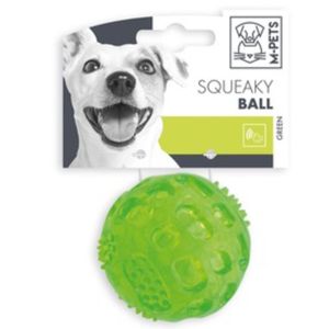 M-PETS Squeaky, jucărie minge câini, dentiție, cauciuc