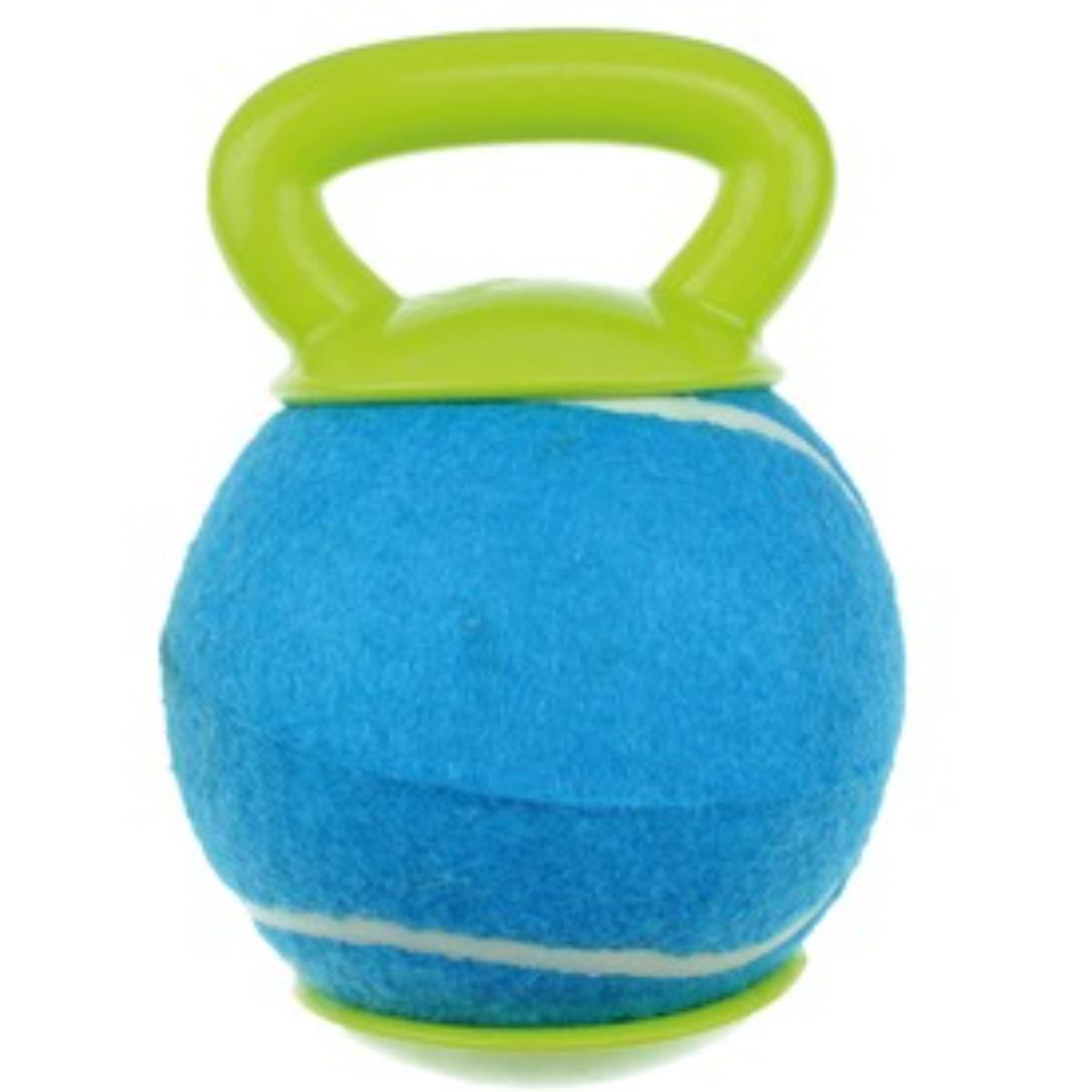 M-PETS Baggy, jucărie minge câini, activități fizice, cauciuc M-PETS Baggy, jucărie minge câini S-L, activități fizice, cauciuc, verde și albastru, ⌀18.4cm