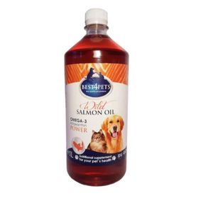 BEST4PETS, Ulei de Somon Salbatic, XS-XL, câini și pisici, piele & blană, sistem cardio-vascular, 1l