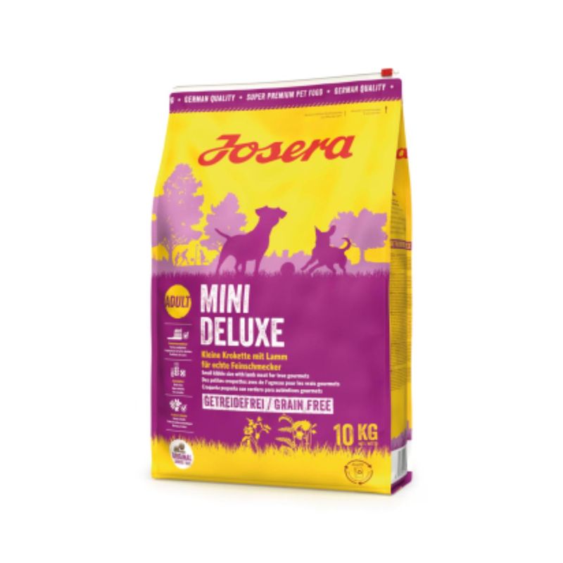 JOSERA-Mini-Deluxe-XS-S-Miel-hrană-uscată-fără-cereale-caini-sensibilități-dentare-10kg-1