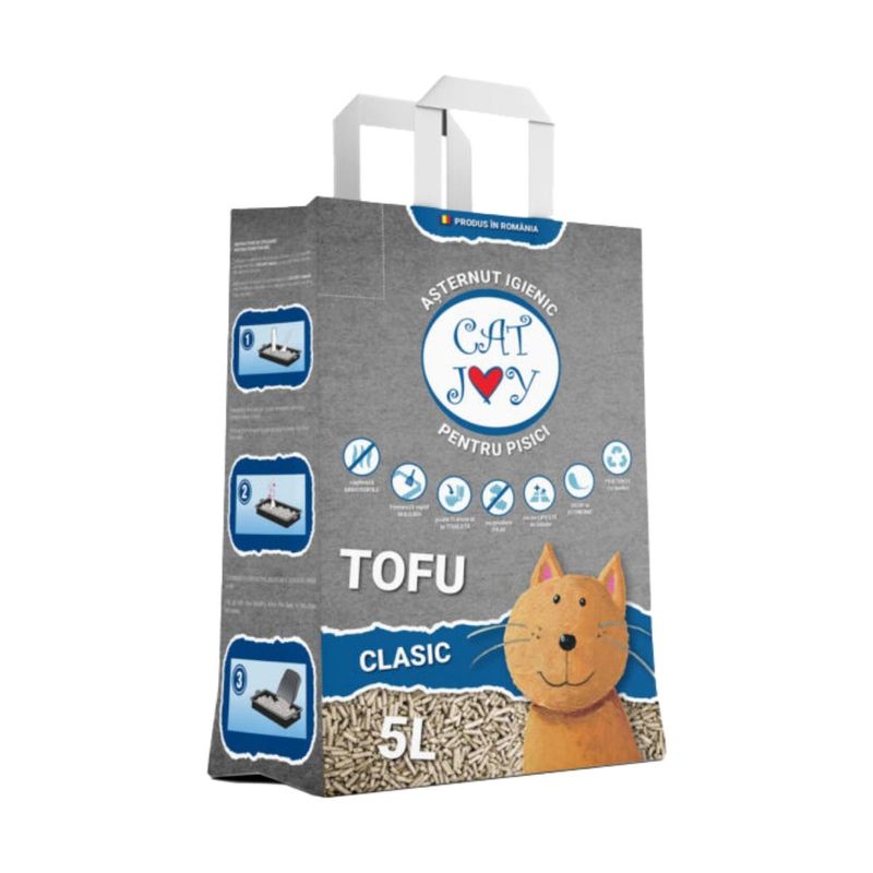 CAT-JOY-Clasic-neparfumat-așternut-igienic-pisici-peleți-tofu-aglomerant-ecologic-biodegradabil-5l-1