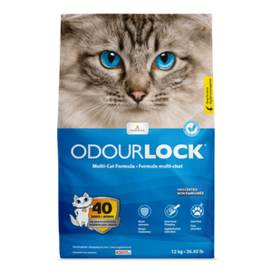 INTERSAND ODOURLOCK UNSCENTED, neparfumat, așternut igienic pisici, bentonită, aglomerant, neutralizare mirosuri, 12kg