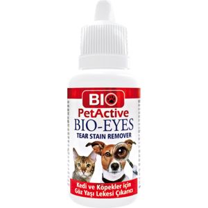 BIO PETACTIVE Eyes Tear Stain Remover, soluție igiena ochilor câini, anti-pete, blană albă, flacon, piele & blană, 50ml