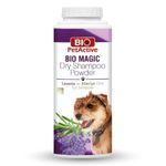 BIO-PETACTIVE-Bio-Magic-șampon-pudră-caini-fără-clătire-Lavanda-flacon-150g-1