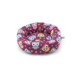 LEOPET-Donuts-Owls-pat-rotund-caini-poliester-imprimeu-bufnițe-multicolor-60x15cm-1