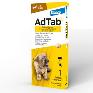 ADTAB, deparazitare externă câini, comprimate masticabile