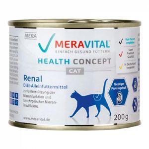 MERA Vital Renal, Pasăre, dietă veterinară, conservă hrană umedă pisici, sistem renal, (pate)