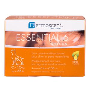 DERMOSCENT Essential 6, tratament adjuvant pipete câini, piele sensibilă, cutie