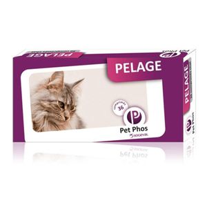PET PHOS Pelage, supliment piele & blană pisici, cutie, 36 comprimate