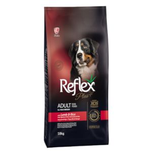 REFLEX Plus Maxi Breeds, L-XL, Miel și Orez, hrană uscată câini, 18kg