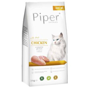 PIPER Animals, Pui, hrană uscată fără cereale pisici, 3kg