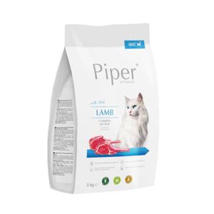 PIPER Animals, Miel, hrană uscată fără cereale pisici, 3kg