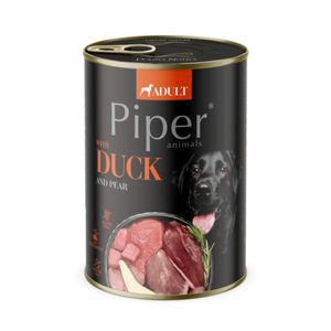 PIPER Animals, XS-XL, Rață, conservă hrană umedă fără cereale câini, (în aspic)