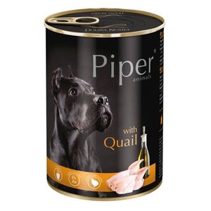 PIPER Animals, XS-XL, Prepeliță, conservă hrană umedă fără cereale câini, (în aspic)