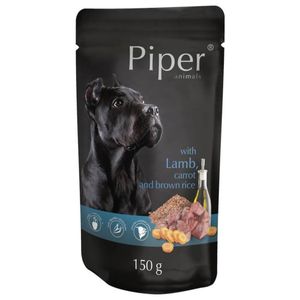 PIPER Animals, XS-XL, Miel și Morcov, plic hrană umedă câini, (în aspic)