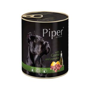 PIPER Animals, XS-XL, Vânat și dovleac, conservă hrană umedă fără cereale câini, (în aspic)