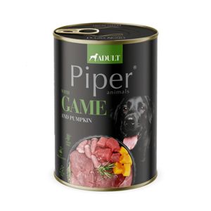 PIPER Animals, XS-XL, Vânat și dovleac, conservă hrană umedă fără cereale câini, (în aspic)