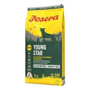 JOSERA Youngstar, XS-XL, Pasăre, hrană uscată fără cereale câini junior, sistem digestiv, 12.5kg