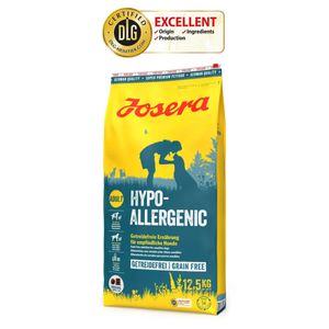 JOSERA Hypoallergenic, XS-XL, Insecte, hrană uscată câini, alergii, sistem digestiv, 12.5kg