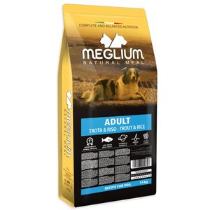 MEGLIUM Sensible, S-XL, Pește și Orez, hrană uscată câini, sistem digestiv, 14kg