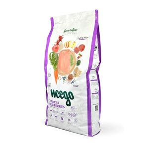 WEEGO Senior & Light Recipe, XS-XL, Curcan și afine, hrană uscată câini senior, obezitate