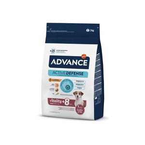 ADVANCE Vitality +7 Mini, XS-S, Pui, hrană uscată câini senior, 3kg