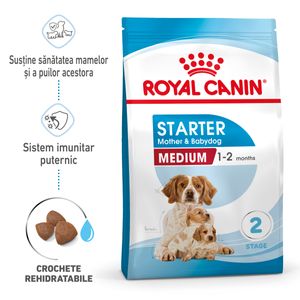 ROYAL CANIN Medium Starter Mother & Babydog, mama și puiul, hrană uscată câini