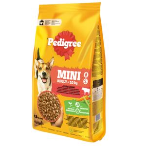 PEDIGREE Mini Adult, XS-S, Vită și Legume, hrană uscată câini