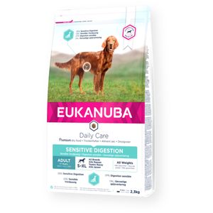 EUKANUBA Daily Care Sensitive Digestion, S-XL, Pui, hrană uscată câini, sistem digestiv, 12kg