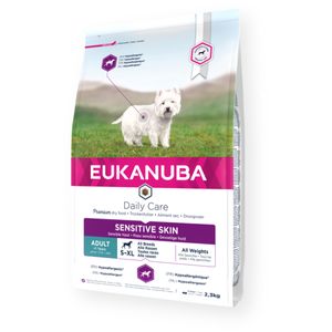 EUKANUBA Daily Care Sensitive Skin, S-XL, Pește, hrană uscată câini, piele & blană