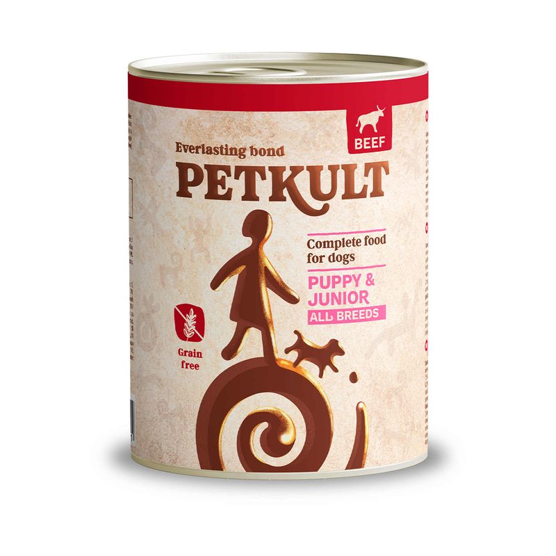 PETKULT-Conservă-pentru-caini-JUNIOR-cu-Vită