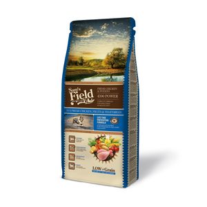 SAM'S FIELD Fresh 4300 power, XS-XL, Pui și Cartofi, hrană uscată conținut redus cereale câini, activitate intensă, 13kg