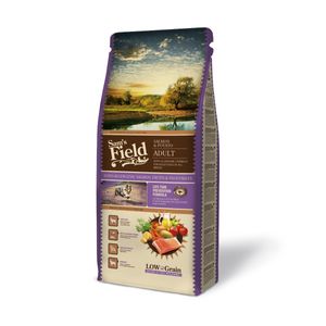 SAM'S FIELD Fresh, XS-XL, Somon și Cartofi, hrană uscată conținut redus cereale câini, alergii, 13kg