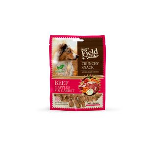 SAM'S FIELD Crunchy Snack, XS-XL, Vită și Măr, punguță recompense fără cereale câini, 200g