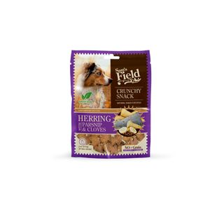 SAM'S FIELD Crunchy Snack, XS-XL, Hering, punguță recompense fără cereale câini, 200g