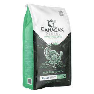 CANAGAN Dental Small Breed, XS-S, Curcan, hrană uscată fără cereale câini junior & adult, sensibilități dentare, 2kg