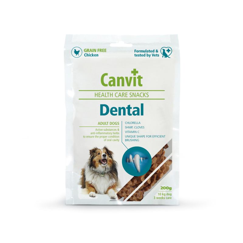 CANVIT-Snack-Dental-XS-S-Pui-punguta-recompense-functionale-caini-sensibilitati-dentare-200g-1