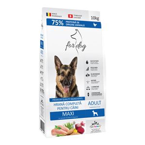 FOR DOG Adult Maxi, L-XL, Pasăre, hrană uscată câini, 10kg