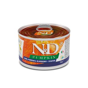 N&D Pumpkin Starter Mini, XS-S, Miel și dovleac, conservă hrană umedă fără cereale câini junior, (în aspic), 140g