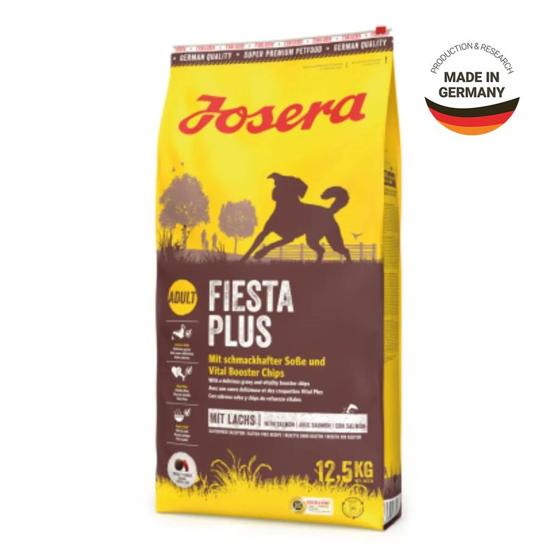 JOSERA-Fiesta-Plus-XS-XL-Pasare-si-Somon-hrana-uscata-semimoist-caini-12-5kg-1