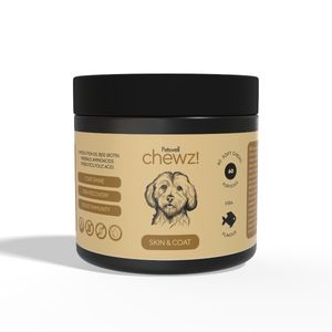 PETSWELL Chewz Skin & Coat, supliment piele & blană câini, Pește, comprimate masticabile