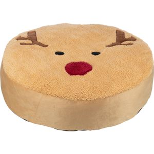 TRIXIE Christmas Ren, pat rotund câini, pluș, antiderapant, husă detașabilă