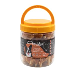 AGILITY Semi-baton de Calciu, XS-XL, Pui, punguță recompense câini, 500g