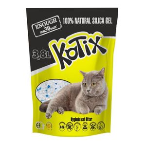 KOTIX Normal, așternut igienic pisici, granule, silicat, neaglomerant, fără praf
