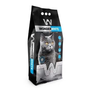 WONDERWHITE Carbune Activ, așternut igienic pisici, granule, bentonită, aglomerant, neutralizare mirosuri, fără praf